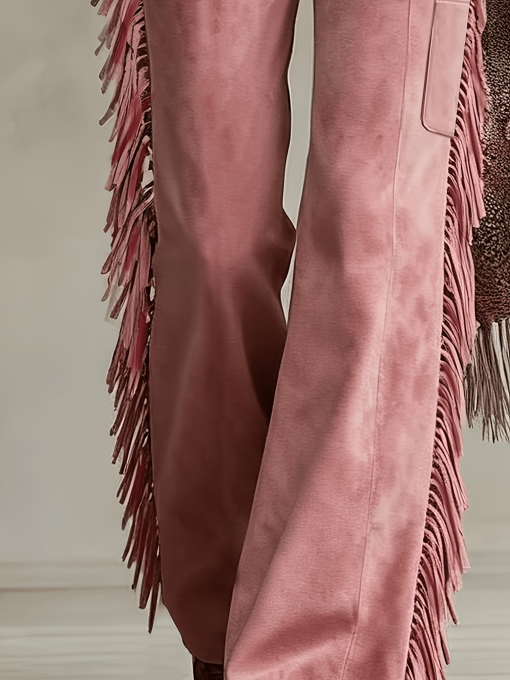 Pantalon à bretelles évasé