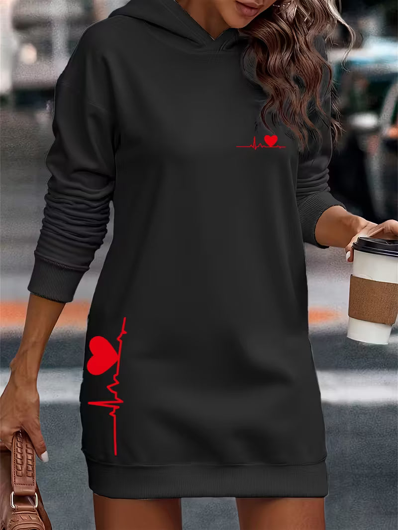 Sweat-shirt à capuche long