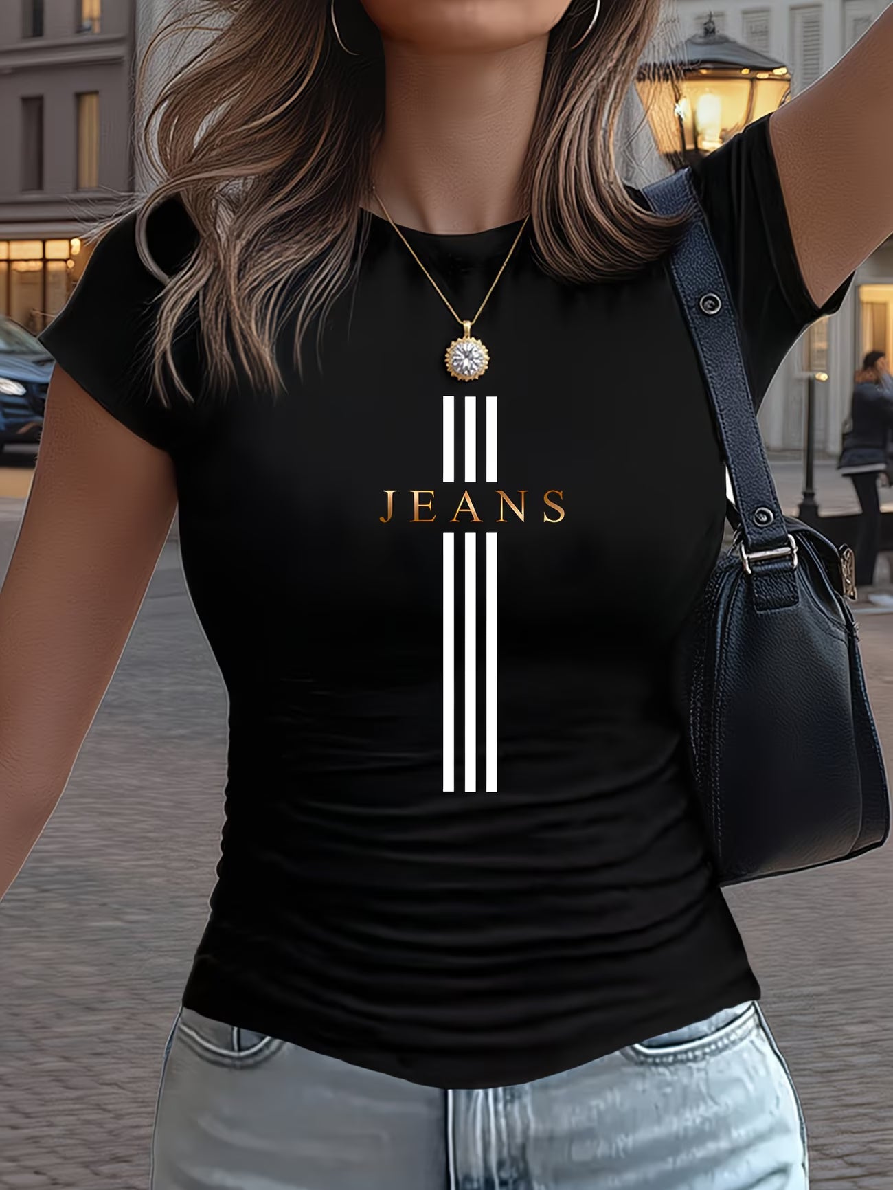 T-shirt décontracté ajusté