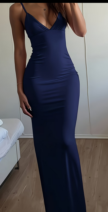 Robe longue moulante
