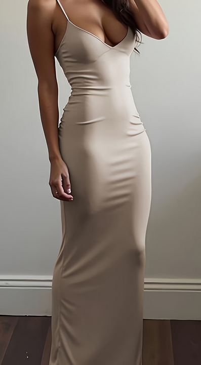 Robe longue moulante
