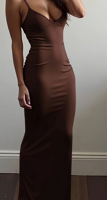 Robe longue moulante