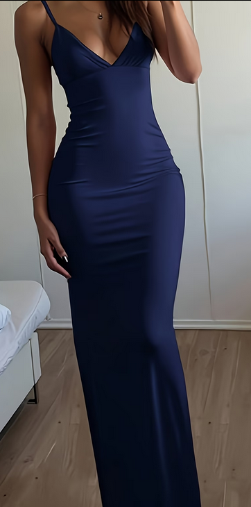 Robe longue moulante